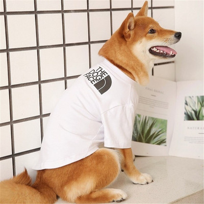 OIMG 2021 Móda pre domáce zvieratá Psy Mačky Oblečenie s potlačou písmen Oblečenie pre malé a stredné psy Akita Shiba Inu Jednofarebný kostým pre psov Oblečenie pre domáce zvieratá