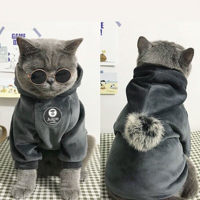 2022 Νέα σχεδίαση Μόδα Φθινοπώρου Χειμώνας Puppy Kitty Hoodies Κατάλληλα για μικρά μεσαία παλτά για κατοικίδια Κοστούμια σκύλου για γάτες Αξεσουάρ για γάτες