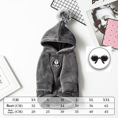 2022, design nou, modă, toamnă, iarnă, cățeluș, pisicuță, hanorace, potrivite, paltoane mici, medii, pentru animale de companie, costume pentru câini, pentru pisici, accesorii