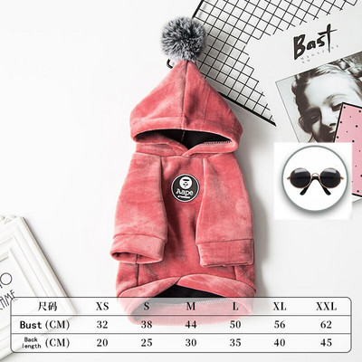 2022, design nou, modă, toamnă, iarnă, cățeluș, pisicuță, hanorace, potrivite, paltoane mici, medii, pentru animale de companie, costume pentru câini, pentru pisici, accesorii