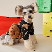 Cute Bear Hoody Talvised lemmikloomakoera riided Paks koera kampsun väikestele koertele Saada kott Ropa Perro Yorkshire`i koera mantel jope riided