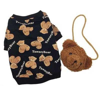 Cute Bear Hoody Talvised lemmikloomakoera riided Paks koera kampsun väikestele koertele Saada kott Ropa Perro Yorkshire`i koera mantel jope riided