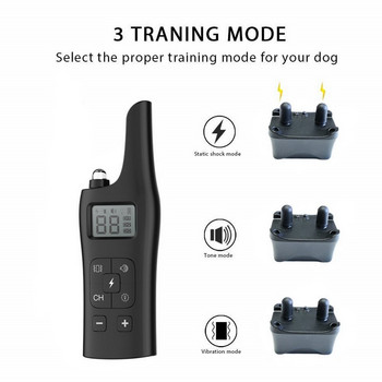 No Bark Rechargeable Training Barking Remote Control με 3 κολάρα BNF