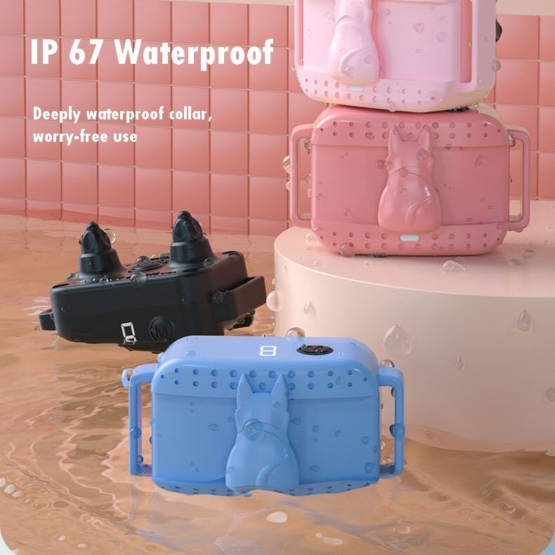 Pet Dog Anti Lok Įrenginys USB elektrinis šunų dresavimo antkaklis Šuniui sustabdyti Lojimą Vibracija Apsauginis antkaklis Dropshipping