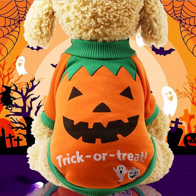 Happy Halloween Tricouri drăguțe pentru animale de companie Îmbrăcăminte Costum cățeluș mic Câine Haine drăguță Custumes