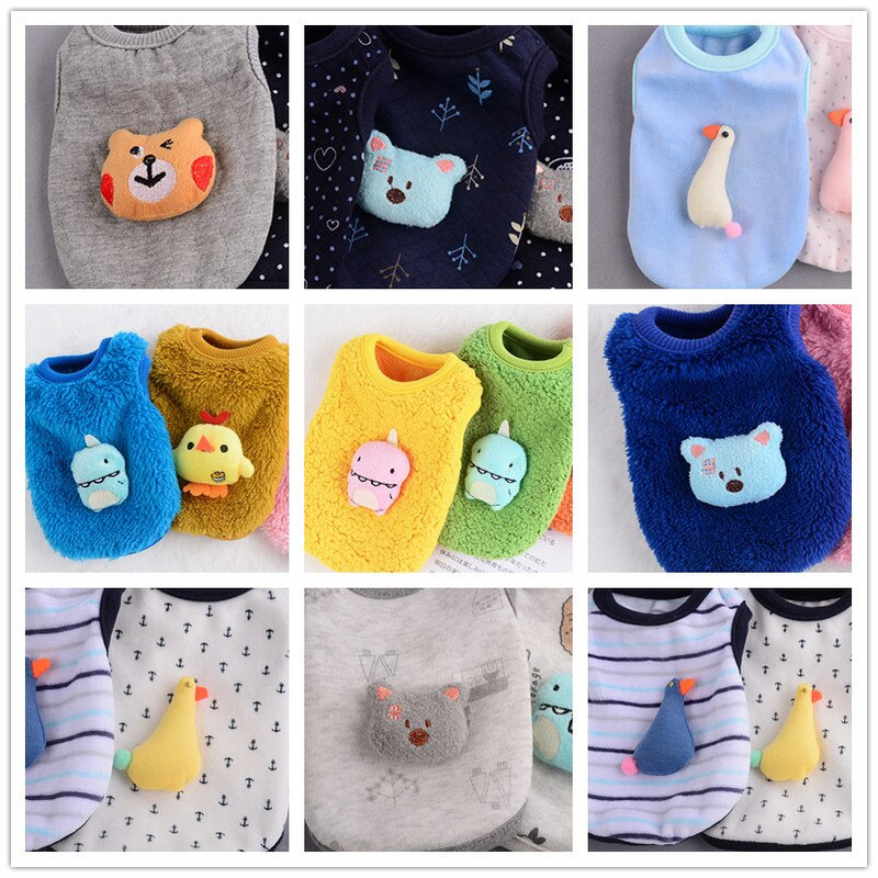 Ρούχα για σκύλους για χειμερινά κατοικίδια Ρούχα για σκύλους Ζεστές πιτζάμες για σκύλους KittenPuppy γάτα Ρούχα για σκύλους Παλτό κουκούλα για κατοικίδια Ρούχα Yorkie