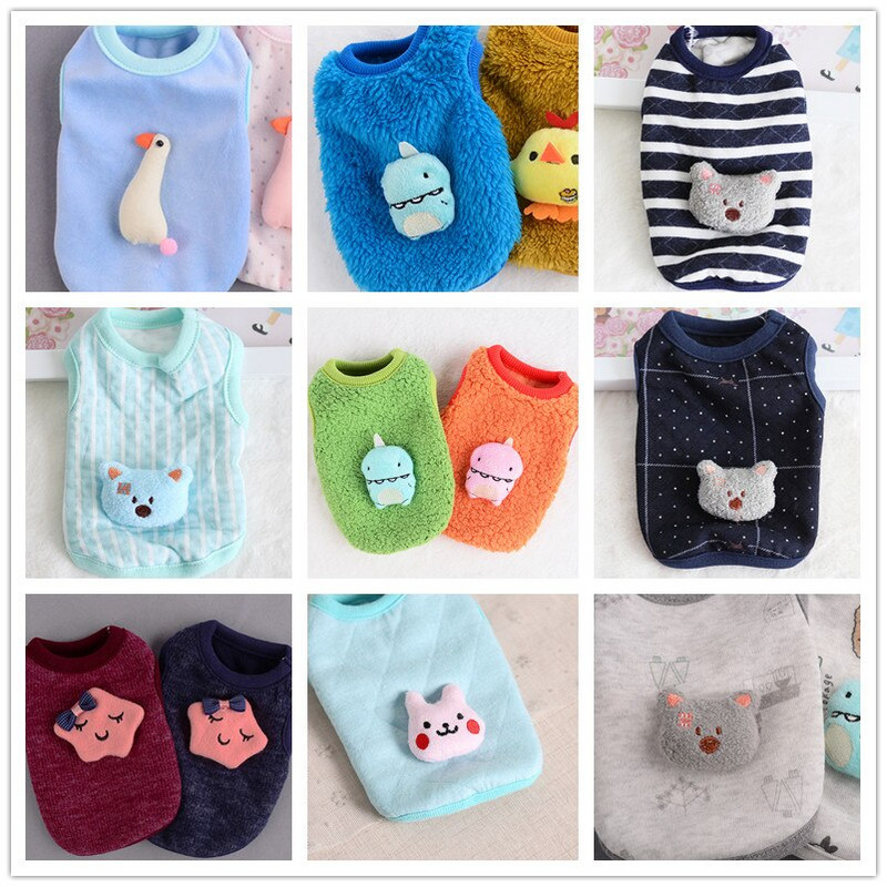 Ρούχα για σκύλους για χειμερινά κατοικίδια Ρούχα για σκύλους Ζεστές πιτζάμες για σκύλους KittenPuppy γάτα Ρούχα για σκύλους Παλτό κουκούλα για κατοικίδια Ρούχα Yorkie