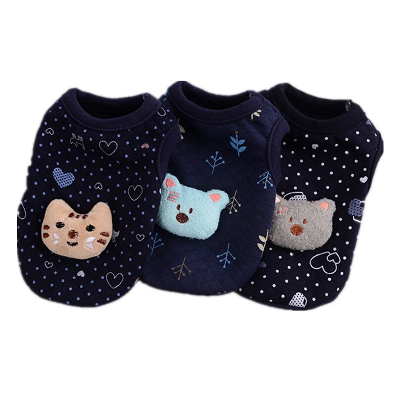 Ρούχα για σκύλους για χειμερινά κατοικίδια Ρούχα για σκύλους Ζεστές πιτζάμες για σκύλους KittenPuppy γάτα Ρούχα για σκύλους Παλτό κουκούλα για κατοικίδια Ρούχα Yorkie