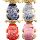 Őszi és téli kisállat macska, kutyameleg polár, divatos kutyaruhák