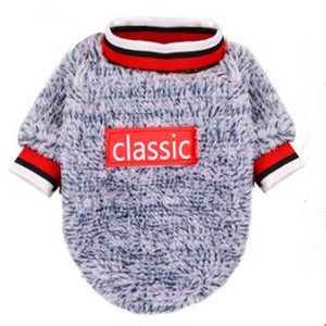 Őszi és téli kisállat macska, kutyameleg polár, divatos kutyaruhák