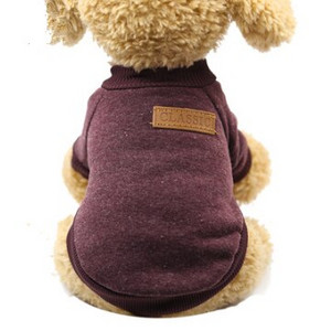 Őszi és téli kisállat macska, kutyameleg polár, divatos kutyaruhák