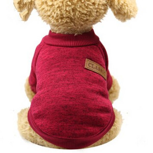 Őszi és téli kisállat macska, kutyameleg polár, divatos kutyaruhák