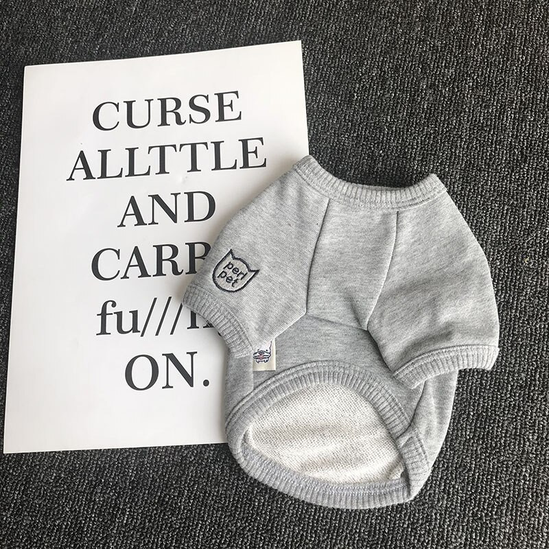 Μονόχρωμο ριγέ Πουλόβερ σκύλου Φθινοπωρινό χειμωνιάτικο γιλέκο κανί Μπουφάν Μπουφάν Βαμβακερό κουτάβι Teddy Poodle για σκύλους Ρούχα Είδη για κατοικίδια