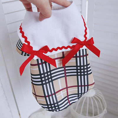 Coffee Bowknot Suvised kutsikarõivad Väikestele Koertele Kassi Kahe jalaga Lemmikloomarõivad Kleidid Kassipojad Mood Rõivad Chihuahua Yorkshire