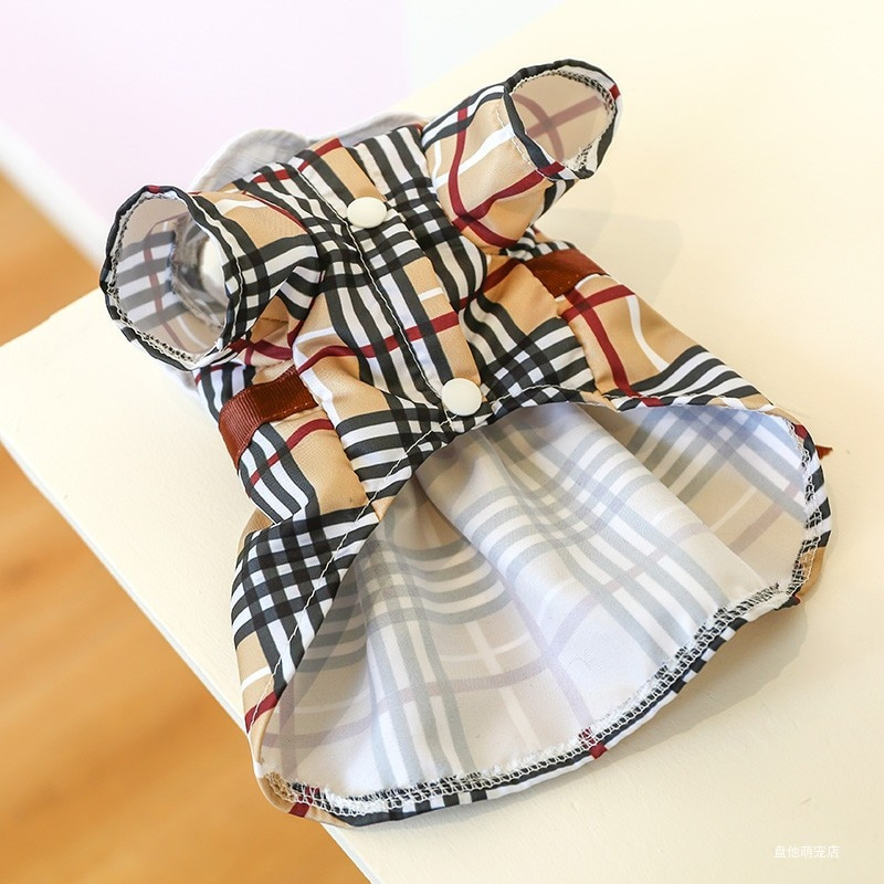 Coffee Bowknot Suvised kutsikarõivad Väikestele Koertele Kassi Kahe jalaga Lemmikloomarõivad Kleidid Kassipojad Mood Rõivad Chihuahua Yorkshire