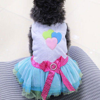 Памучна рокля на принцеса на сладкото кученце, освен множество размери и всички сезони, удобна за малки, прекрасни кучета домашни любимци