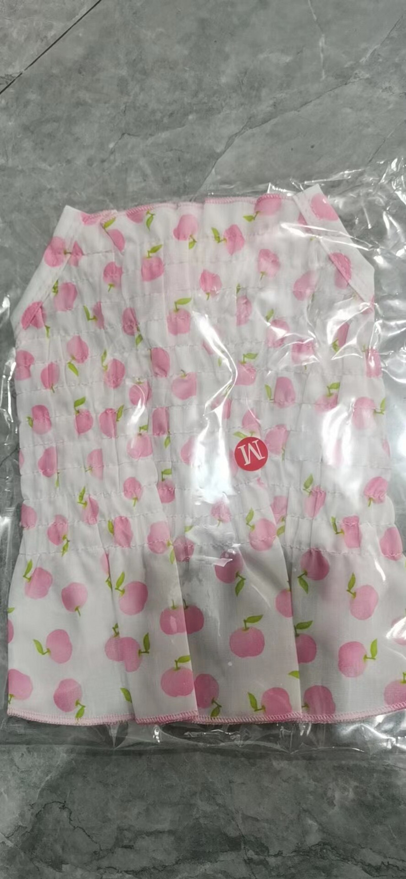 Rochie căpșuni Haine pentru câini Pet Bretele pentru pisici Îmbrăcăminte dulce Câini Mici Chihuahua Vară Roz Respirabil Fată Băiat Chihuahua