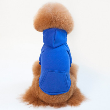 Зимни дрехи за кучета Суичър за домашни любимци с копчета Подходящо за студено време Яке от чист памук Малък домашен любимец Топло поларено палто Чихуахуа Ново