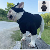 Őszi téli kisállatruházat kalap küldésére Kutya pulóver Kisállat alsó ing francia bulldog kis és közepes méretű kutyaruhák