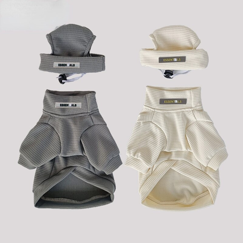 Őszi téli kisállatruházat kalap küldésére Kutya pulóver Kisállat alsó ing francia bulldog kis és közepes méretű kutyaruhák