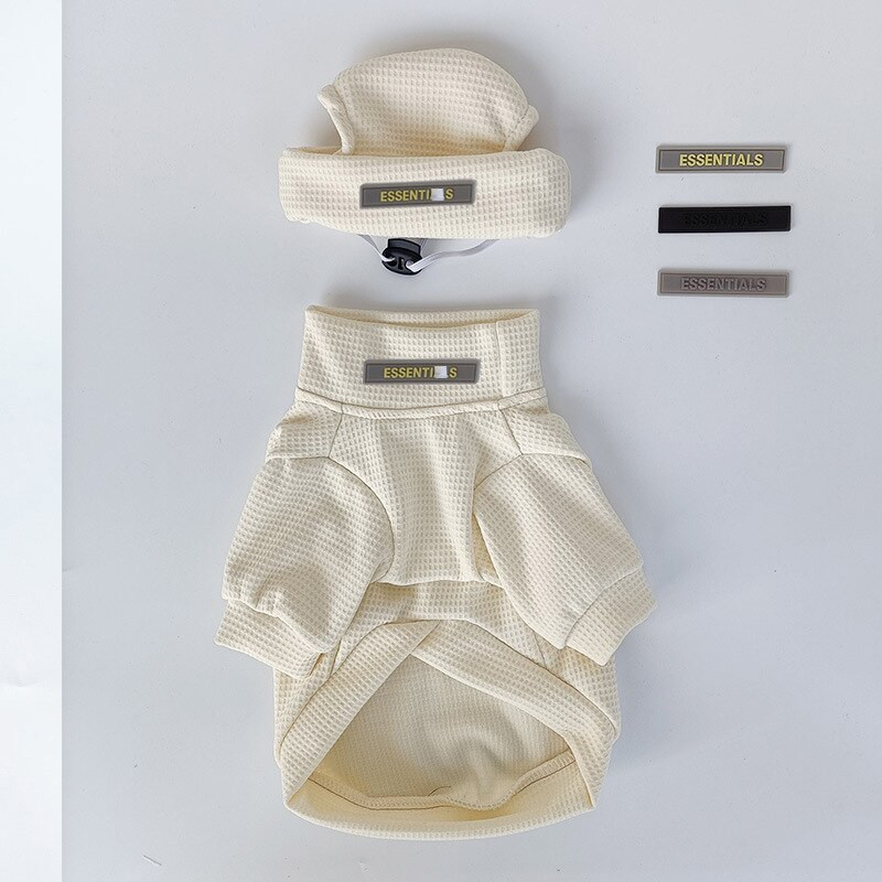 Őszi téli kisállatruházat kalap küldésére Kutya pulóver Kisállat alsó ing francia bulldog kis és közepes méretű kutyaruhák