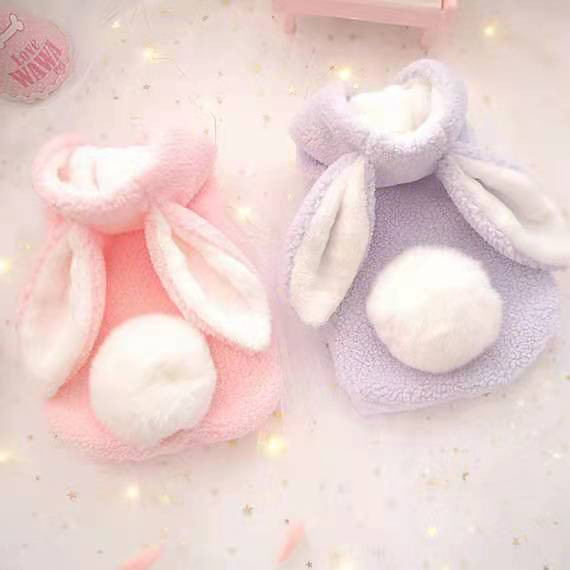 [2021] [Vânzare fierbinte] Noua îmbrăcăminte groasă de iepuraș Haine pentru câini de toamnă și iarnă pentru câini de pluș englezesc haine scurte pentru câini de talie mică