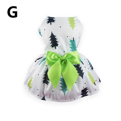 Коледни дрехи за домашни любимци Цвете Пеперуда Рокля за принцеса за домашни любимци Пола за кученца Парти пола за кучета Модни дрехи за кучета с кръгло деколте