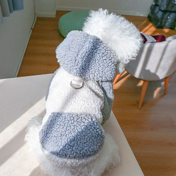 Χοντρό χειμερινό πουπουλένιο μπουφάν για μικρούς μεσαίους σκύλους Color Blocking Puppy Φούτερ Sphinx Cat Anti Snow Πρωτοχρονιάτικη στολή Ρούχα για κατοικίδια