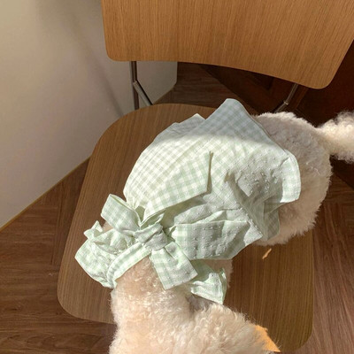 Pet Bow Φούστα για σκύλους Καλοκαιρινή Bichon Καρό Φούστα Pomeranian Φόρεμα Όμορφα ρούχα για κουτάβι Λεπτά ρούχα για σκύλους Προμήθειες για κατοικίδια