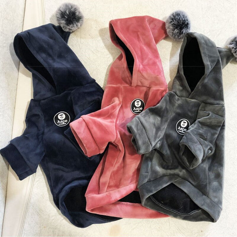 2022 m. naujo dizaino mados rudens žiemos šuniukų kačiuko gobtuvai Maži vidutiniai naminių gyvūnėlių paltai Šunų kostiumai šunims Priedai