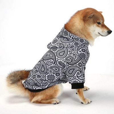 Koerte kapuutsiga lemmikloomariided väikestele ja keskmistele suurtele koertele jakk jakk Kutsika kassi riided Soe jõulukostüüm kassidele koertele Shiba Inu