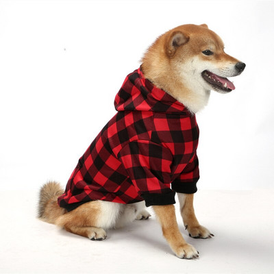 Koerte kapuutsiga lemmikloomariided väikestele ja keskmistele suurtele koertele jakk jakk Kutsika kassi riided Soe jõulukostüüm kassidele koertele Shiba Inu