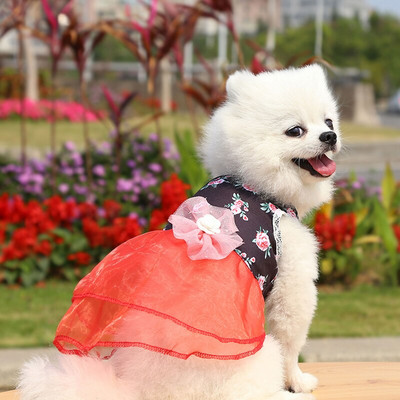 2021. aasta uus Roosa koerakleit Universaalne koerte kleit Chihuahua Triibuline Kleit Seelik Kutsikas kass Printsess Riided Rõivad armsad kutsariided