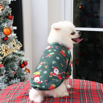 Χριστουγεννιάτικα ρούχα για σκύλους για αστεία Small Meduim Dogs Cat Hoodie Pet Puppy XS - 2XL 3XL 4XL Big Size Winter