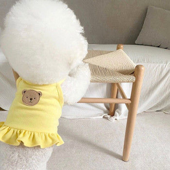 Λεπτή φούστα για κατοικίδια Άνοιξη Καλοκαίρι Schnauzer Ρούχα Teddy Μαλακό Φόρεμα Κουτάβι Μονόχρωμο Νυχτικό Pet Dog Μοναδικό δώρο γενεθλίων