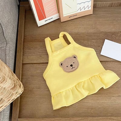 Plāni mājdzīvnieku svārki Pavasara vasara Šnaucera apģērbi Teddy Mīksta kleita Kucēns Vienkrāsains naktskrekls Mājas suns Unikāla dzimšanas dienas dāvana