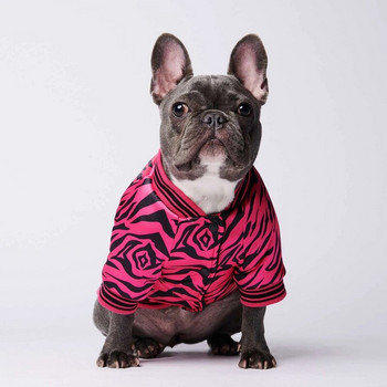 Μεγάλο γιλέκο σκύλου Ζέβρα μοτίβο μπουφάν Χειμερινό αδιάβροχο ζεστά ρούχα για κατοικίδια για μικρά μεγάλα σκυλιά Pug γαλλικό μπουλντόγκ Ρούχα S-3XL