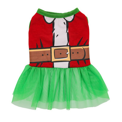 Koera jõuluriided Põdratrükiga koerakassi kleidid Jõuluprintsessi multifilmiriided väikesele koerale riided Bowknot lemmikloomakostüüm