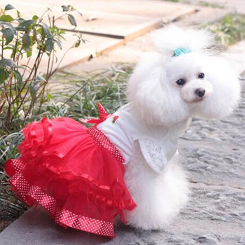 Сладки кучешки дрехи за малки кучета, сватбена рокля, пола, лятна луксозна принцеса, дрехи за домашни любимци, дизайн на плодове 11AY22QS2