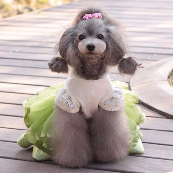 Сладки кучешки дрехи за малки кучета, сватбена рокля, пола, лятна луксозна принцеса, дрехи за домашни любимци, дизайн на плодове 11AY22QS2