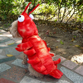 Ρούχα για κατοικίδια Αποκριάτικες στολές αστακού για σκύλους Φανταχτά ρούχα για μικρές γάτες σκύλους Κοστούμια για κουτάβια Teddy Corgi χειμερινές στολές σκυλιών