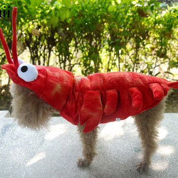 Ρούχα για κατοικίδια Αποκριάτικες στολές αστακού για σκύλους Φανταχτά ρούχα για μικρές γάτες σκύλους Κοστούμια για κουτάβια Teddy Corgi χειμερινές στολές σκυλιών