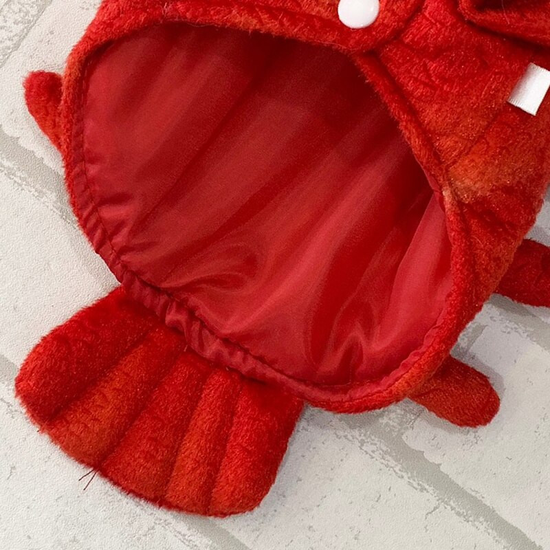 Ρούχα για κατοικίδια Αποκριάτικες στολές αστακού για σκύλους Φανταχτά ρούχα για μικρές γάτες σκύλους Κοστούμια για κουτάβια Teddy Corgi χειμερινές στολές σκυλιών