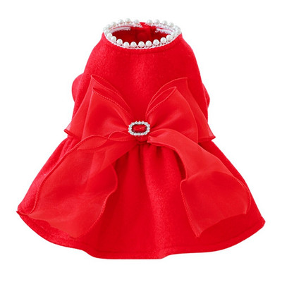 Rochii pentru câini de Crăciun pentru câini de talie mică, haine de vacanță pentru fete, pentru animale de companie, cosplay de Crăciun, rochie pentru cățeluș, rochie de prințesă, costum pentru câini