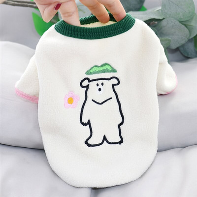Őszi és téli ruházat Meleg kisállat gyapjú ruházat Teddy Bichon schnauzer pomerániai yorkshire uszkár cica kölyökruhák