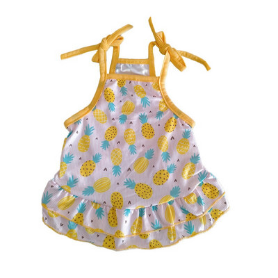 Haine pentru câini de vară Rochie florală drăguță cu praștie Fusta subțire Cremă solară pentru câini de talie mică Chihuahua Bichon Costum Pudel Cățeluș Rochii pentru animale de companie