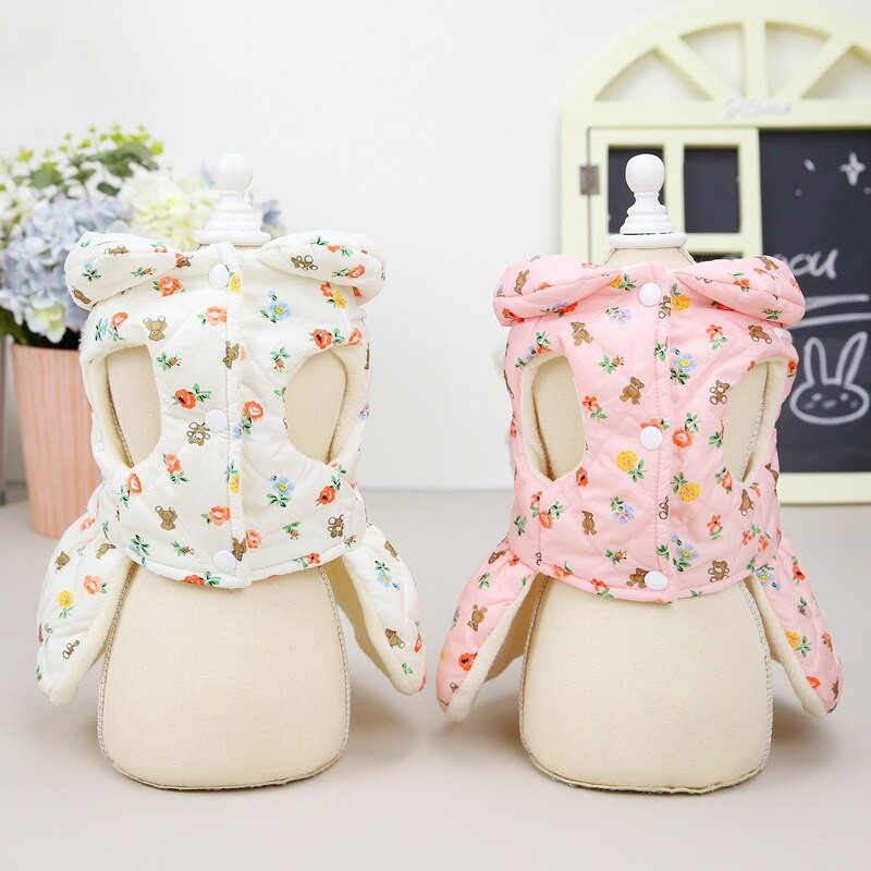 Vastag hercegnő szoknya kisállat pamut párnázott ruhák aranyos táska kis kutya ruha kiskutya cica pulóver lány kabát uszkár chihuahua