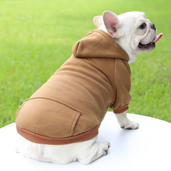 Χειμερινά φούτερ με κουκούλα σκύλου με τσέπες Βαμβακερά ζεστά ρούχα για σκύλους για μικρά σκυλιά Ρούχα Chihuahua για κουτάβι κατοικίδια γάτας