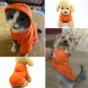 Χειμερινά φούτερ με κουκούλα σκύλου με τσέπες Βαμβακερά ζεστά ρούχα για σκύλους για μικρά σκυλιά Ρούχα Chihuahua για κουτάβι κατοικίδια γάτας