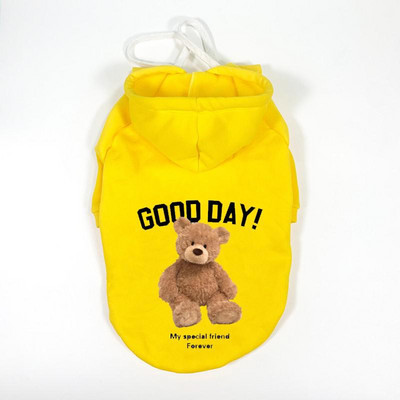 Xs-xxl Winter New Dog Stretch Coat Pet Cute Bear Warm Hoodie Υπαίθριο πουλόβερ Μεγάλο και μεσαίο κουτάβι Husky Bulldog Pomeranian Teddy